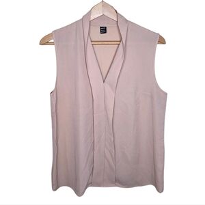 Shein | Blush Beige V-neck Sleeveless Blouse Size Large Office Business Casual
